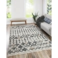 thumbnail image 3 of Unique Loom Cherokee Collection Area Rug - Clemson (4' x 6' Rectangle Sand/Ivory), 3 of 11