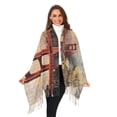 thumbnail image 6 of Painting Bridge and Moon Winter Scarf for Women Fashion Warm Long Soft Blanket Scarves Gifts, 6 of 10