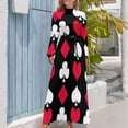 thumbnail image 3 of Playing Card Suits Inverted Long Dress Dresses dress for woman, 3 of 4