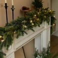 thumbnail image 5 of 5.9 Ft Artificial Norfolk Pine Garlands, Real Touch Winter Pine Garland, Green Artificial Greenery Garland for Table, Mantle, Wall, Indoor, Outdoor Christmas Decorations, 5 of 8