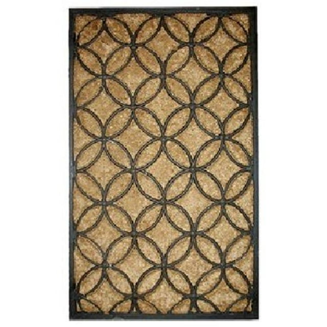 Home & More 10017 Tuff Brush Circles Door Mat 18 X 30 Inches