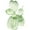 Green Tinted Ballon Solid Dog Animals 5" x 10" x 10", variant on 6" x 13" Pink Resin Tinted Horse Sculpture, by DecMode