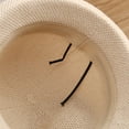 thumbnail image 6 of Lady Hats Round Top Rolled Edge Trendy Soft Fine Weave Design Fisherman Hat Summer Beach Caps for Women, 6 of 7
