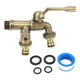 thumbnail image 2 of Grifo De Agua Para Grifos Dobles Para Exteriores De 3/4 Pulgadas, Grifo De Agua Para Grifos Dobles Para Exteriores De Latón De Repuesto Con Control Independiente Divisor Para, 2 of 7