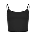 thumbnail image 3 of Moda mujer sin mangas Casual chaleco señoras pecho almohadilla movimiento corto camisetas sin mangas Pompotops  lopia987378, 3 of 5