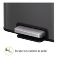 thumbnail image 4 of Bote de basura EKO Madison Acero Inoxidable 20 L Negro Con tapa y pedal, 4 of 5