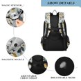 thumbnail image 4 of FORMRS Kids Backpack for School Unisex 17" Casual Bookbag Travel Daypack with Compartment Pockets, Blue Lemons Pattern, 4 of 7