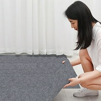 Carpet Tiles Peel and Stick, Squares Carpet Floor Tile 24" x 24", Soft Padded Carpet Tiles, Self Adhesive Carpet 1PC Tiles Per Box 2Sq Ft for Home Living Room Bedroom Office, Grey