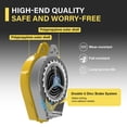 thumbnail image 3 of WAASOSCON 30-Meter (98FT) Fall Arrester with Auto-Locking Mechanism, Alloy Steel Hook, and Retractable Lifeline, 330Lbs Capacity Fall Protection Device for Roofing and High-Altitude Work, 3 of 7