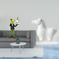 thumbnail image 2 of Figura de escritorio Camarero Rana Estatua Caballo Escultura Resina Cerámica Obra de arte Figura decorativa creativa Adecuada para regalar Decoración, 2 of 8