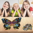thumbnail image 1 of Wooden Puzzle Unique Shape Pieces Animal Gift For Adults And Kids 200 Pieces, 1 of 9