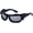 C6 Black Sivler, variant on Steampunk Twisted Sunglasses Men Women Hip Hop Punk Sun Glasses Male Streetwear Shades