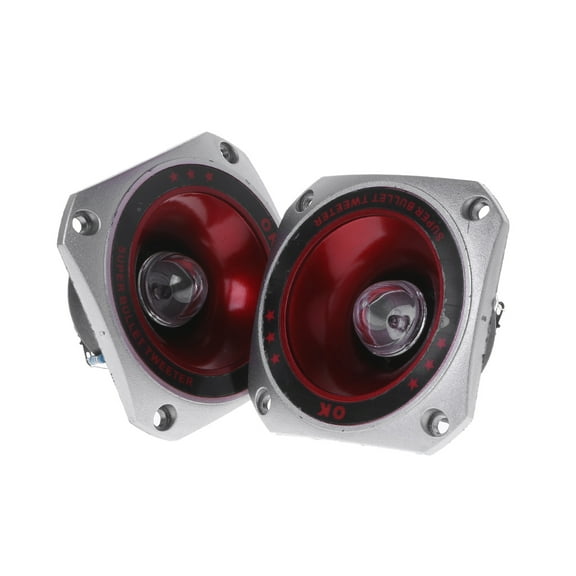 MANNYA 2PCS Tweeter 3" Colorful Flashing Piezoelectric Loudspeaker Treble for H