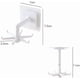 thumbnail image 2 of 360Rotating Folding Hook,4pcs 6 Claws 360 Degree Rotating Hooks,Rotating Hooks Without Nails,7*7*2.5cm(White/Black), 2 of 4