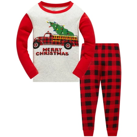 

Kids Christmas Pajamas 100% Cotton Long Sleeve Toddler Snowman Xmas Pjs Childrens Christmas Jammies Clothes 3-10T