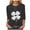 Grey, variant on felwors Saint Patricks Day for Women Lucky Shamrock 3/4 Sleeve Shirt Funny Irish Graphic Tee Spring Party Tops (Army Green, S)