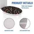 thumbnail image 5 of ZUXONGSY Mushroom Butterfly Toilet Cover Lid Toilet Protector Cover with Elastic Band Soft Thicker Flannel Bathroom Toilet Seat Cover Stain-Resistant Bathroom Accessories Decoration, 5 of 6