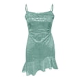 thumbnail image 5 of Women's Strapless Green Sequin Dress for Women Formal Dresses Womens Party Dress, 5 of 5