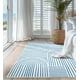 thumbnail image 4 of Alfombra Lahome Abstract, lavable, 120 x 180 cm, azul y blanco, para dormitorio, 4 of 6