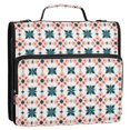 thumbnail image 5 of FORMRS Zipper Binder with Shoulder Strap 2-inch Ring 500 Sheet Capacity File Bag, Flowers Geometric Pattern, 5 of 5