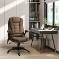 thumbnail image 2 of Vinsetto Massage Office Chair with 6-Point Vibration, Brown, 2 of 10