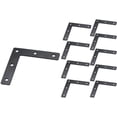 thumbnail image 1 of 20 piezas soportes de esquina planos en forma de L, reparación de esquinas de ángulo recto de Metal de 80x80mm, 1 of 5