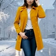 thumbnail image 4 of SwiftWear Women's Classic Double-Breasted Trench Coat Notch Lapel Mid-Length Jacket with Button Cuffs, Casual Outerwear for Fall Spring, 4 of 5