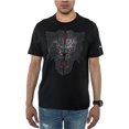thumbnail image 1 of Sean John - Camiseta adornada con pantera de cristal para hombre, color negro, XXL, 1 of 1
