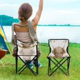 thumbnail image 5 of 600D Oxford Camping Chair Portable Foldable Chair Supports 220 lbs for Picnic, Fishing, Backpacking Sunflowers and Highland Cow, 5 of 8