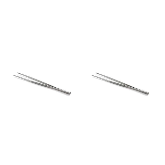 Billuyoard Pinzas largas para alimentos de acero inoxidable para senderismo, Picnic, barbacoa, carne, pinzas para el hogar, comedor, Hotel, Type1 NO1