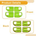 thumbnail image 4 of Cubierta de Tazón de Mango de Puerta Interior para Jeep Wrangler JK 4DR 2011-2017 Marco de Decoración de Mango Interior Verde ABS 4 Pcs, 4 of 6