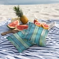 thumbnail image 5 of Outdoor Pillow Cover Blue Theme Set of 2 Waterproof Throw Pillowcases Wood Grain Decorative Patio Furniture Pillows for Couch Garden Indoor & Outdoor Use, 5 of 9