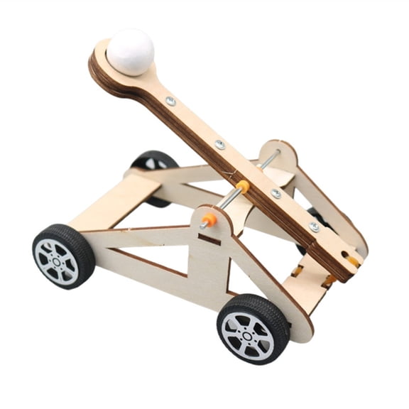 MANNYA Classroom Science Project Wooden Catapults Model Set Educational Assembly Tool for Teaching Physics Concepts