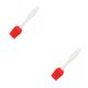 thumbnail image 4 of Toystoory Cepillo de aceite resistente a la congelación, flexible, buena flexibilidad, lavable, reutilizable, herramienta para barbacoa, accesorios de Rojo 2piezas Toystoory CBP124695, 4 of 5