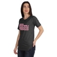 thumbnail image 4 of Inkmeso Good Vibes Only Graphic Tshirt Short Sleeve Women Cotton Tee Casual, 4 of 8