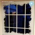 thumbnail image 3 of Window Flakes Fluffy Snowy Border Window Cling Decal for Christmas Holiday Glass Decoration. Large Vinyl Border. Made in America., 3 of 6