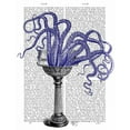 thumbnail image 2 of Fab Funky 20x24 White Modern Wood Framed Museum Art Print Titled - Octopus in Sink, 2 of 4