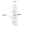 thumbnail image 3 of Command Small Hooks, White, 2 Plastic Hooks, 3 of 10