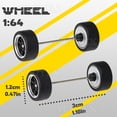 thumbnail image 4 of 1/64 Scale Real Riders Wheels Rims Tires Set, 1/64 Wheels and Tire Set,1:64 Wheels and Tires Kit, Upgraded Version, Wheel hub with Brake Pads (Wheels64_SS_14), 4 of 5