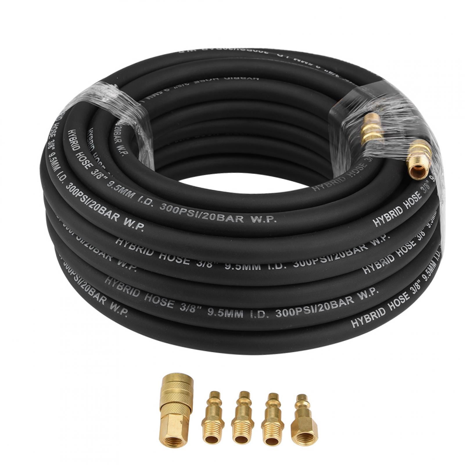15 meter COMPRESSOR AIR LINE RUBBER HOSE 8mm BORE with 1/4 bsp female  thread 
