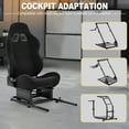thumbnail image 4 of Marada Rear Seat Stand with Black Seat Add-on Racing Simulator Wheel Cockpit Only Fit 30 * 30mm Square Tube Bracket., 4 of 20