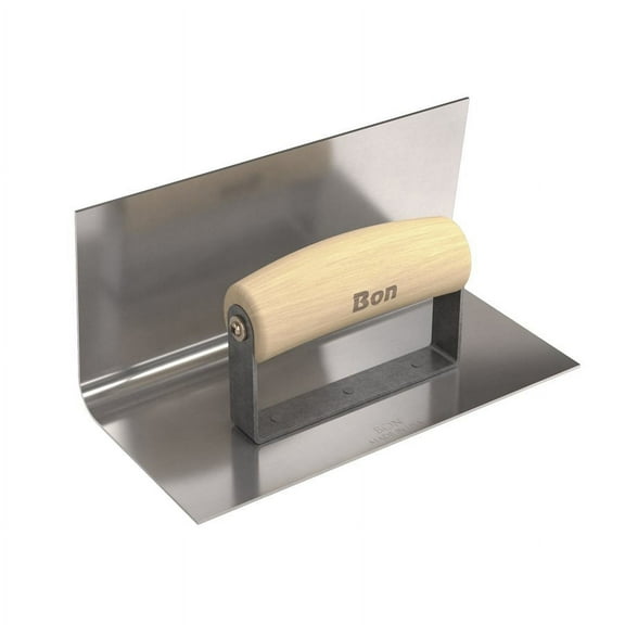 Bon 12-410 Step Tool - Inside 8-inch X 4-inch - 1/2-inch Radius 4-inch Lip Wood Handle