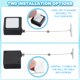 thumbnail image 4 of Tether de control remoto retráctil Uxcell, candado de cable de seguridad cuadrado con clasp ajustable negro, 4 of 6
