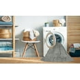 thumbnail image 2 of Ahgly Company Machine Washable Indoor Round Contemporary Dark Goldray Area Rugs, 5' Round, 2 of 7