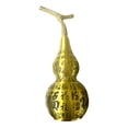 thumbnail image 2 of Figura de calabaza Fu de latón con carácter chino, decoración de mesa, artesanía, recuerdo HU Lu 16cm, 2 of 9