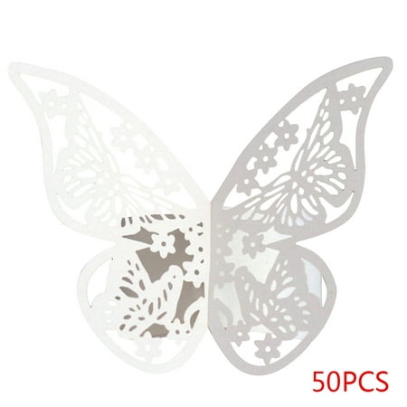 

50pcs Flying Insect Style Paper Napkin Rings Napkins Holders Hotel Wedding Favors Table Decoration
