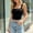 Black, variant on Endives Women's Tanks Top Square Neck Sleeveless Tops Double Lined Deep Back Top Bodycon Summer Going Out Top Basic Tee Tank Tops for Women M