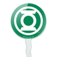 thumbnail image 2 of Green Lantern White Logo Cupcake Picks Toppers Decoration Set of 6, 2 of 7