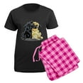 thumbnail image 5 of CafePress - Black Fawn Pug Women's Dark Pajamas - Women's Short Sleeve Print T-Shirt and Pants Dark Cotton Pajama Set, 5 of 7