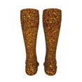 thumbnail image 6 of Kdxio Golden Glitter Funny Silky Novelty Funky Long Knee High Socks Soft 3D Print Cosplay Crazy Stockings for Men Women, 6 of 8